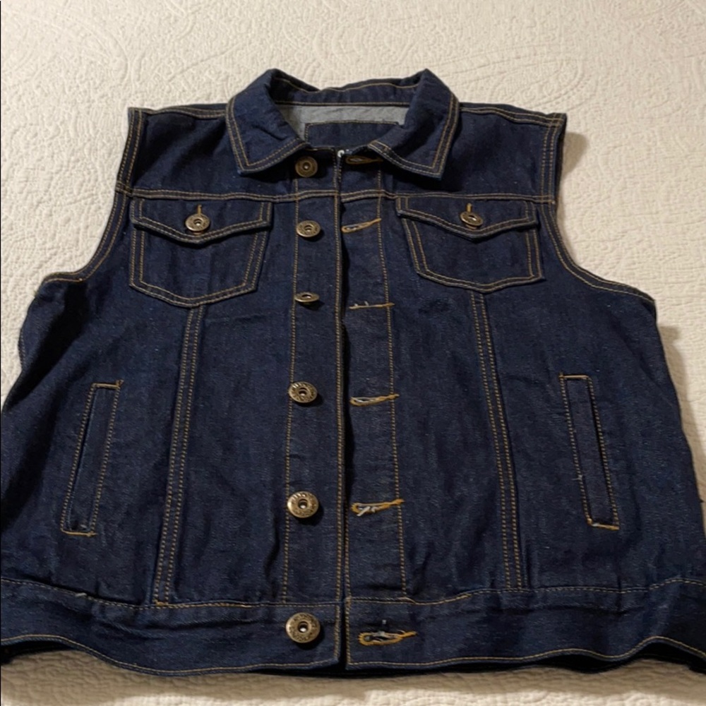 NWT denim vest!